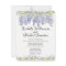 Boho Purple Floral Wedding Invitations