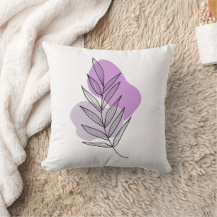 Boho purple flower cushion