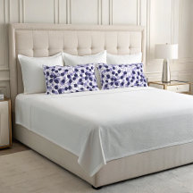 Boho Purple Leaves and Vines Illustration Pattern