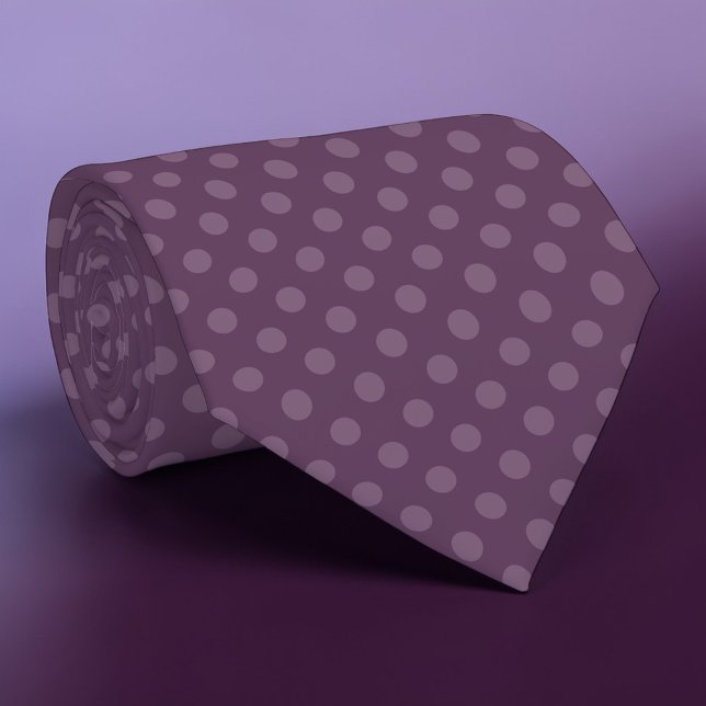  Boho Purple Mini Polka Dots Necktie (Creator Uploaded)