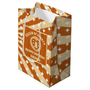Boho Queen Of Hearts Birthday Party Medium Gift Bag