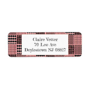 Boho Quilt Return Address Label