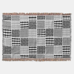 Boho Quilt Throw Blanket