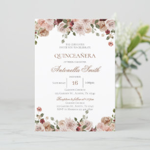 Boho Quinceanera Invitation