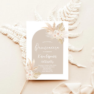 Boho Quinceanera Invitation