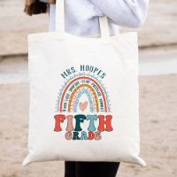 Boho Rainbow 5th Grade Tribe Teacher Squad Custom