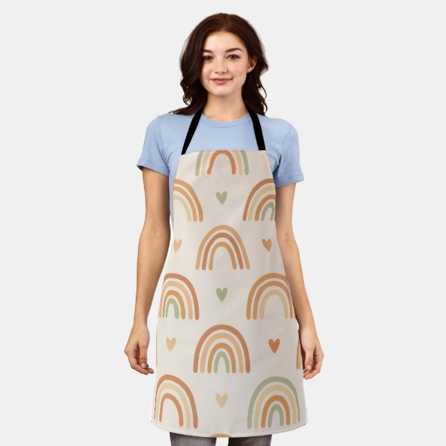 Boho Rainbow All-Over Print Apron (Worn)