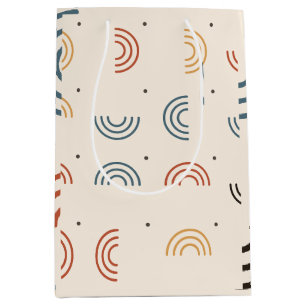Boho Rainbow Arches Seamless Pattern Medium Gift Bag