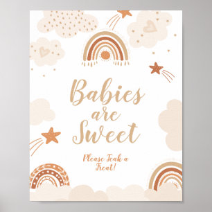Boho Rainbow Babies are sweet Sign