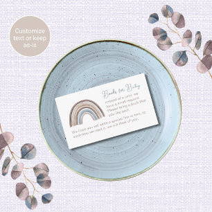 Boho Rainbow Baby Shower Enclosure Cards Books 