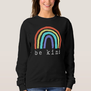 Boho Rainbow Be Kind Pride Lbgtqia Sweatshirt