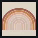 Boho Rainbow Beige Terracotta Faux Canvas Print<br><div class="desc">Rainbow - Boho Rainbow – Abstract Arches – Neutral Beige / Terracotta.</div>