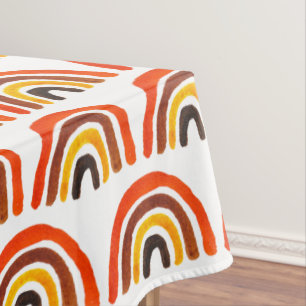 Boho Rainbow Birthday Baby Shower Gender Neutral Tablecloth