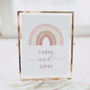 Boho Rainbow Birthday Cards and Gifts Sign