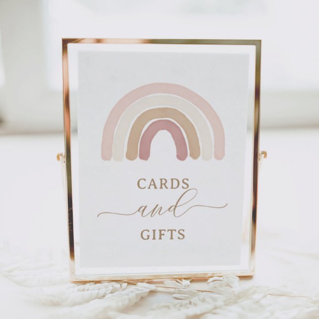 Boho Rainbow Birthday Cards and Gifts Sign (Creator Uploaded)