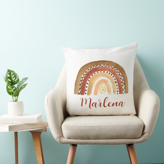 Boho Rainbow Bohemian Baby Nursery Neutral Sun Cushion (Chair)