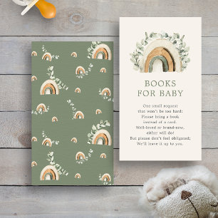 Boho Rainbow Books Enclosure Card