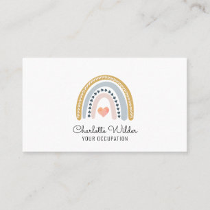 Boho Rainbow Business Card