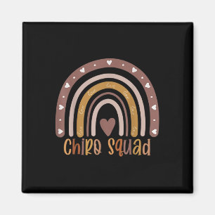 Boho Rainbow Chiro Squad Chiropractor Doctor Chiro Magnet