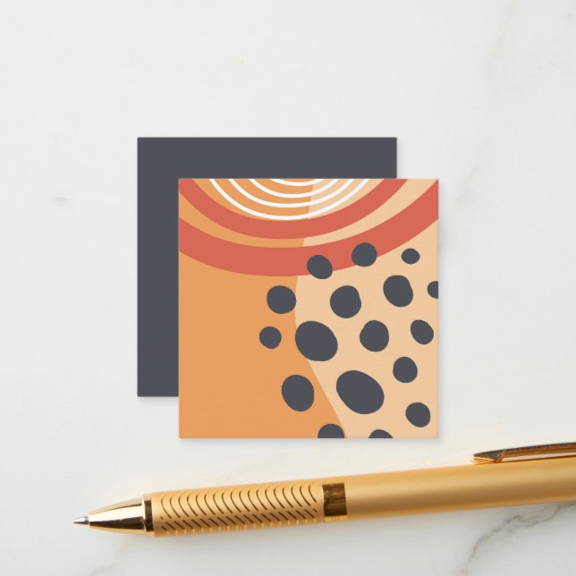 Boho rainbow colourful artwork enclosure card (Front/Back In Situ)