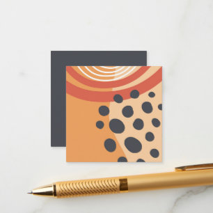 Boho rainbow colourful artwork enclosure card