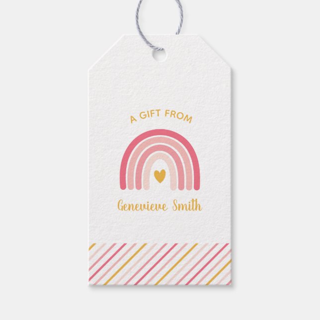 Boho Rainbow  Gift Tags (Front)