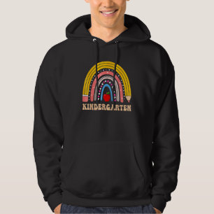 Boho Rainbow Kindergarten Student Teacher Back To  Hoodie