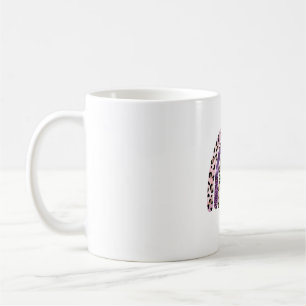 Boho Rainbow Leopard Pattern Glitter Vintage Mum T Coffee Mug