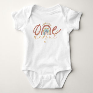 Boho Rainbow - Little Miss Onederful Baby Bodysuit