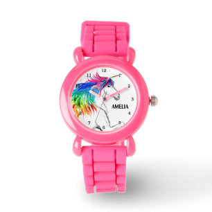 Boho Rainbow Magical Cute Girls Unicorn Kids Watch