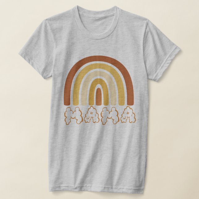 Boho Rainbow Mama T-Shirt (Laydown)
