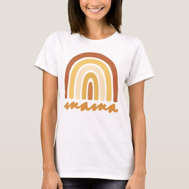 Boho Rainbow Mama T-Shirt (Front)