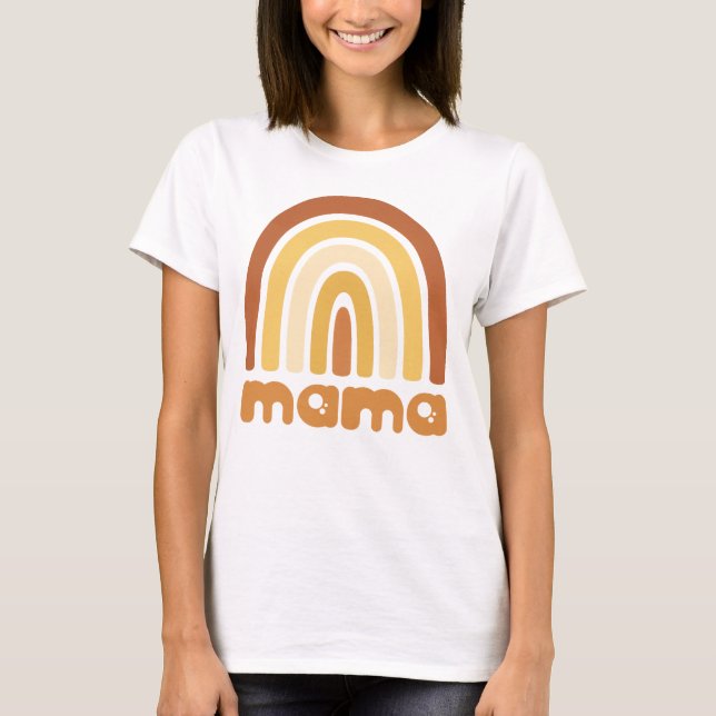 Boho Rainbow Mama Tshirt (Front)