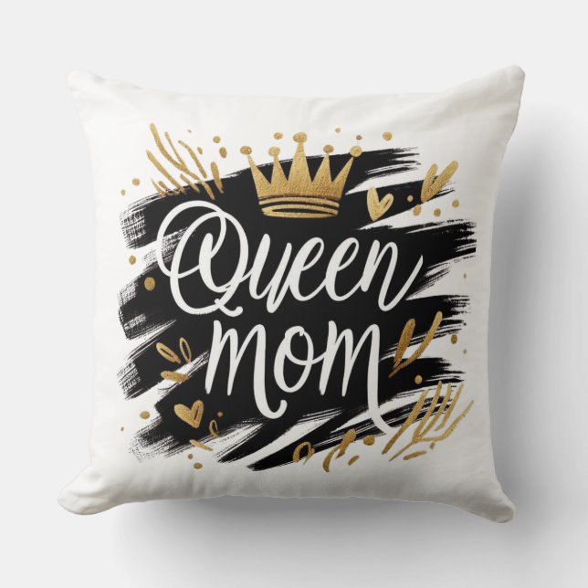 Boho Rainbow Mama - Warm Earthy Tones Design Cushion (Front)