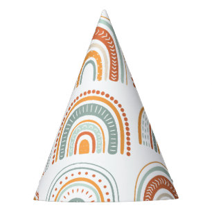 Boho Rainbow MR Onederful Party Hat