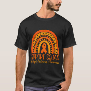 Boho Rainbow Multiple Sclerosis Support Squad T-Shirt
