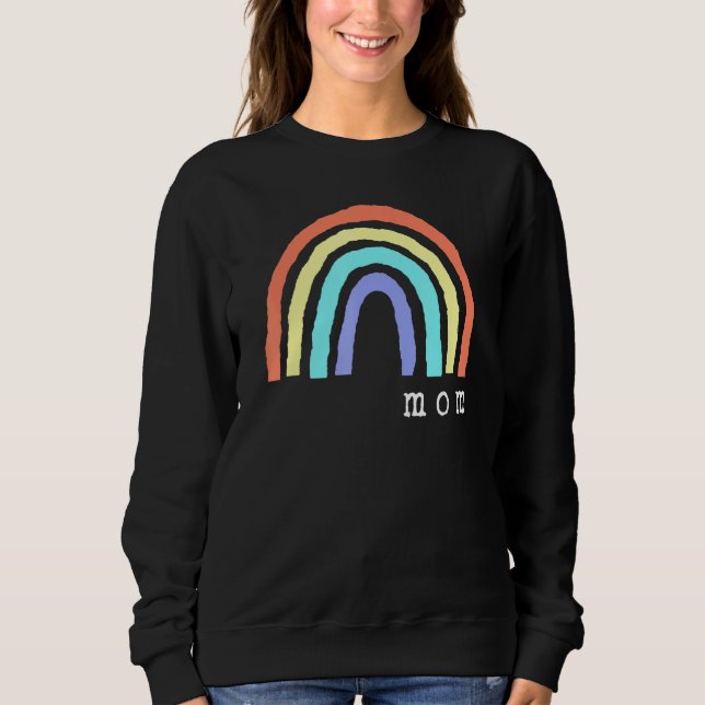 Boho Rainbow Mum Pride Lbgtqia Sweatshirt (Front)