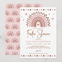 Boho Rainbow | Muted Pink Terracotta Foster Shower