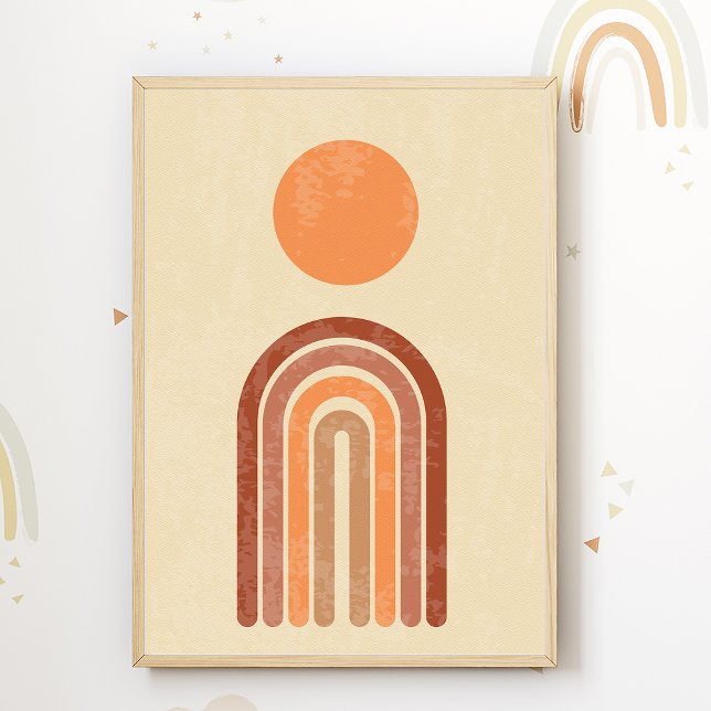 Boho Rainbow Nursery Print Kids Room Poster Decor (Creator Uploaded)