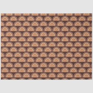 Boho Rainbow Orange and Brown Tissue Paper