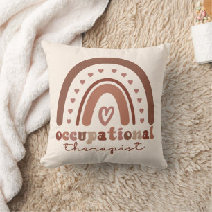 Boho Rainbow OT Occupational Therapist Gifts Cushion