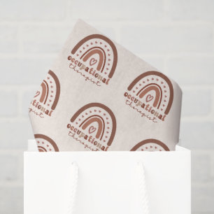 Boho Rainbow OT Occupational Therapist Tissue Paper