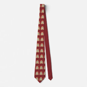 Boho Rainbow Pattern Neck Tie