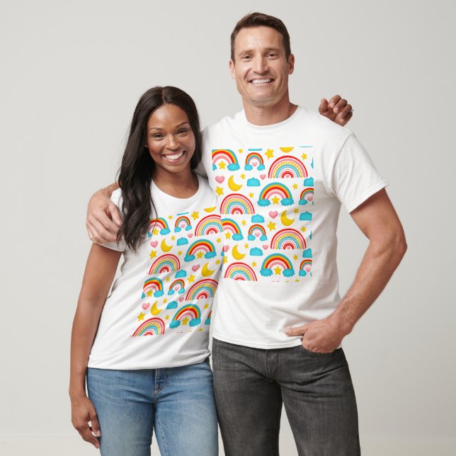 Boho Rainbow Pattern T-Shirt (Unisex)
