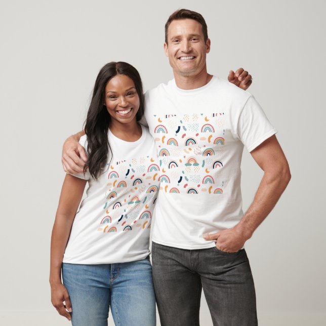 Boho Rainbow Pattern T-Shirt (Unisex)