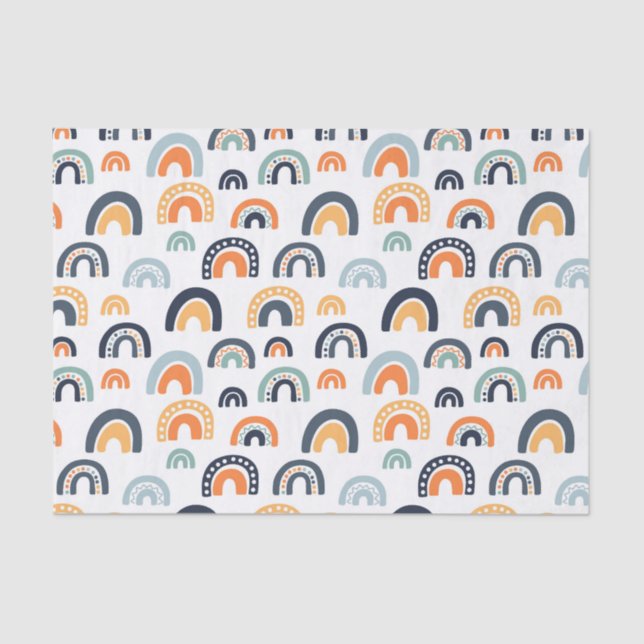 Boho Rainbow Pattern Tissue Paper (Front)