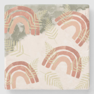 Boho Rainbow Stone Coaster
