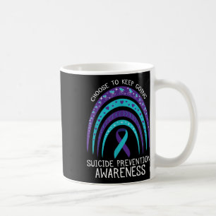 Boho Rainbow Suicide Awareness Mental Health  Coffee Mug