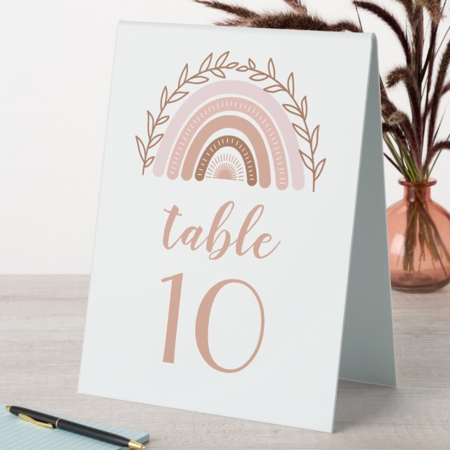 Boho Rainbow Table Numbers (In SItu (Table))