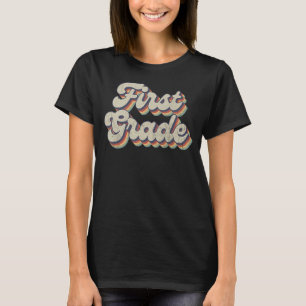 Boho Rainbow Teaching First Grade Teacher T-Shirt